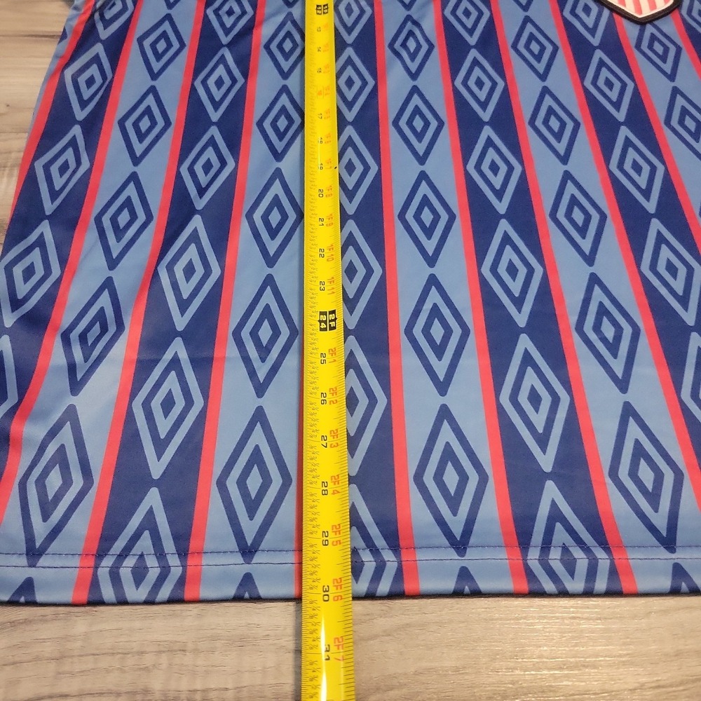 Umbro USA Retro Soccer Jersey Men Large Blue Blokecore Y2K Football Shirt NWT - Picture 9 of 10